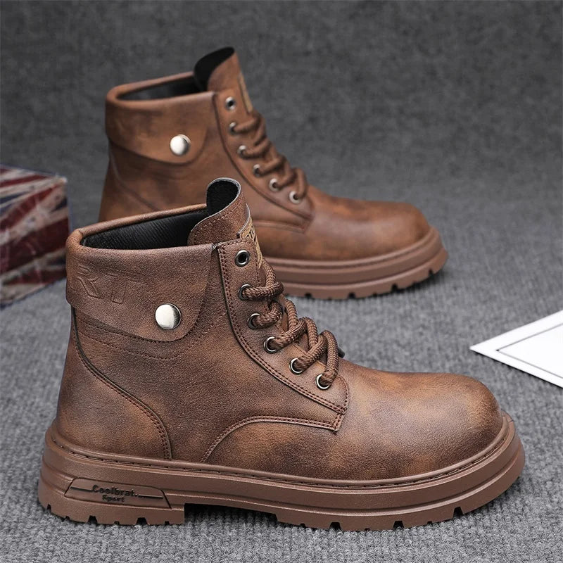 Bota Masculina de Inverno em Couro Legítimo - Woody