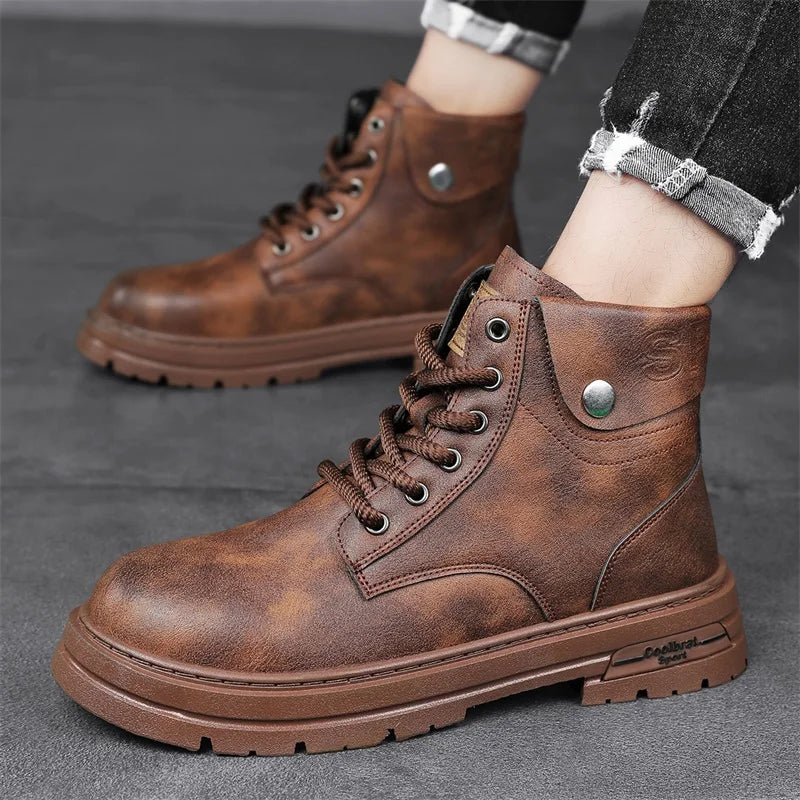 Bota Masculina de Inverno em Couro Legítimo - Woody