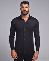 Camisa Social Manga Longa Elástica  Stretch