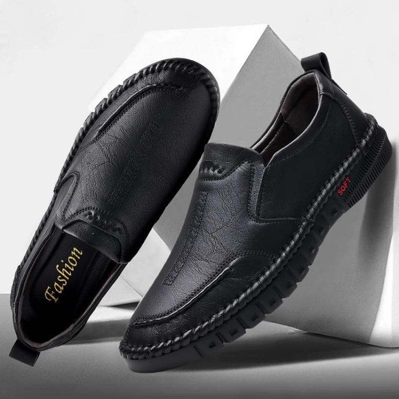 Sapato Mocassim Masculino Casual em Couro Vila Soft Premium