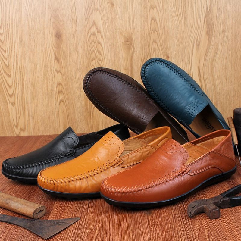 Sapato Mocassim Masculino em Couro Italiano Vila Versale