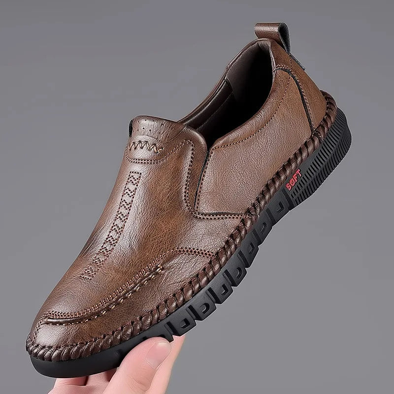 Sapato Mocassim Masculino Casual em Couro Vila Soft Premium