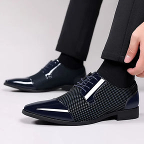 Sapato Masculino Social Oxford Clássico Vila Milano Verniz