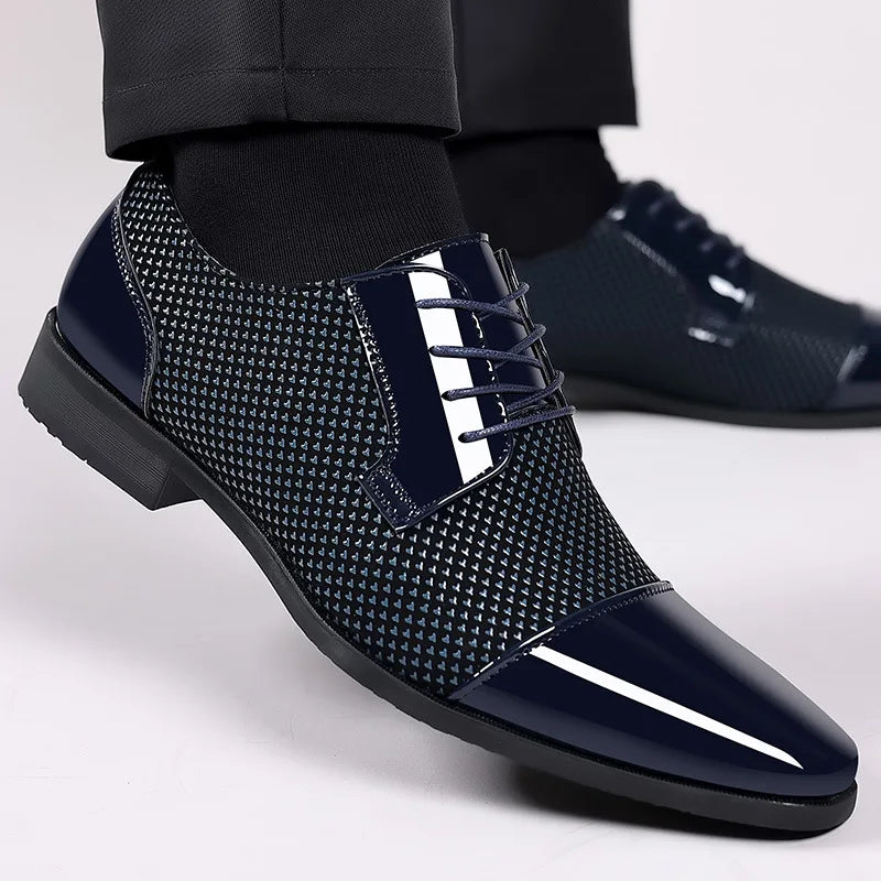 Sapato Masculino Social Oxford Clássico Vila Milano Verniz