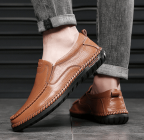 Sapato Mocassim Classic - Couro Premium Titanium - Frete Grátis